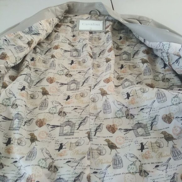 Cavalini women's size M beige faux leather jacket - Picture 13 of 15